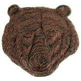 Cast Iron Grizzly Bear Head Lawn and Garden Stepping Stone