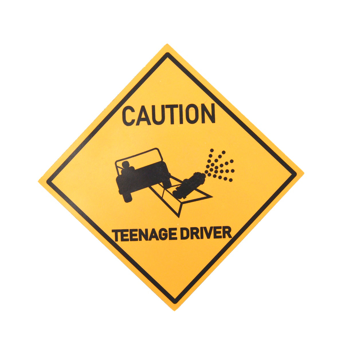  2 Funny Prank Caution Senior Driver Car Magnet Sign